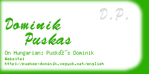 dominik puskas business card